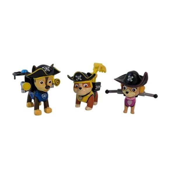 Paw Patrol Pirate Pups Action Figures Chase Rubble Skye Toy Set